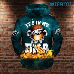 Philly Eagles Hoodie 3D Its In My DNA Fire Philadelphia Eagles Gift