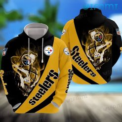 Pittsburgh Steelers Hoodie 3D Skull Grenade Cool Steelers Gift