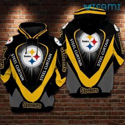 Pittsburgh Steelers Hoodie 3D Steel Curtain Gift For Steelers Fan