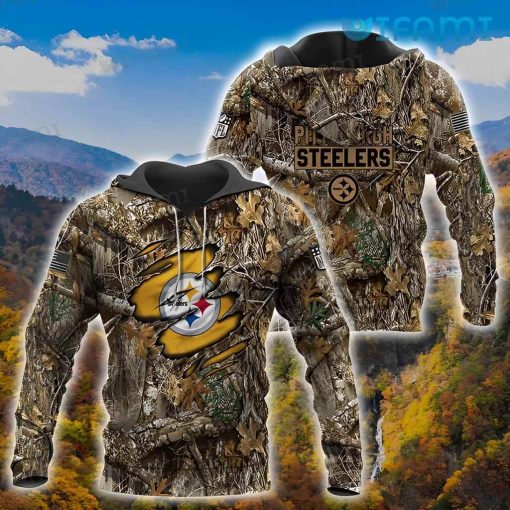 Pittsburgh Steelers Hoodie 3D Tree Covered Unique Steelers Gift