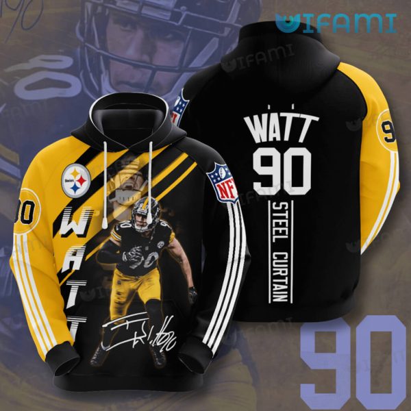 Pittsburgh Steelers Hoodie 3D Skull Grenade Cool Steelers Gift