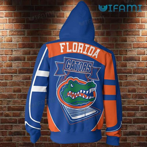 Florida Gators Zip Up Hoodie 3D Football On Fire Gators Gift