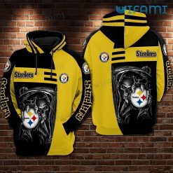 Steelers Sideline Hoodie 3D Death Holding Logo Pittsburgh Steelers Gift