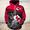 Youth KC Chiefs Hoodie 3D Death Holding Logo Kansas City Chiefs Gift