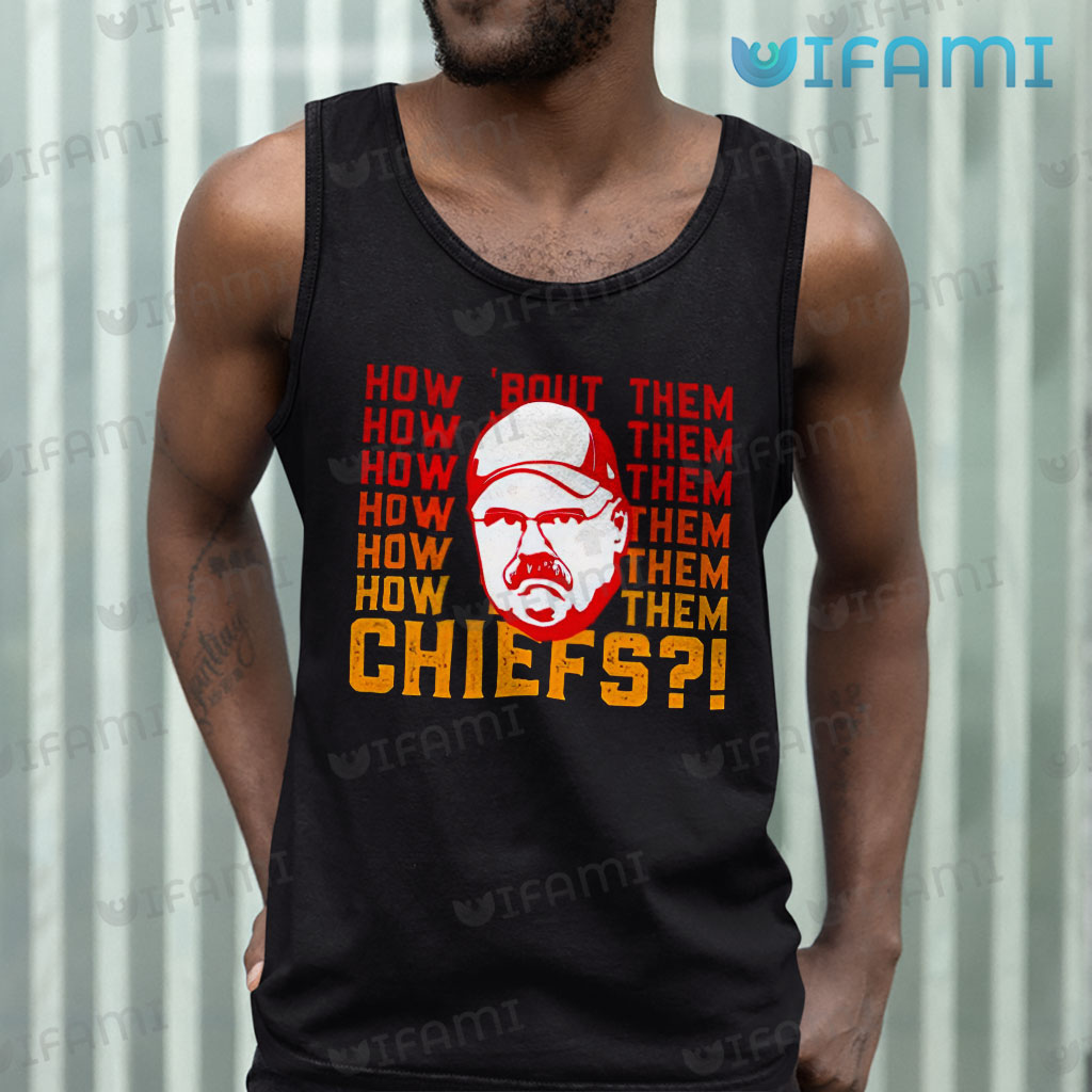 Andy Reid Shirt How 'Bout Them Typography Kansas City Chiefs Gift