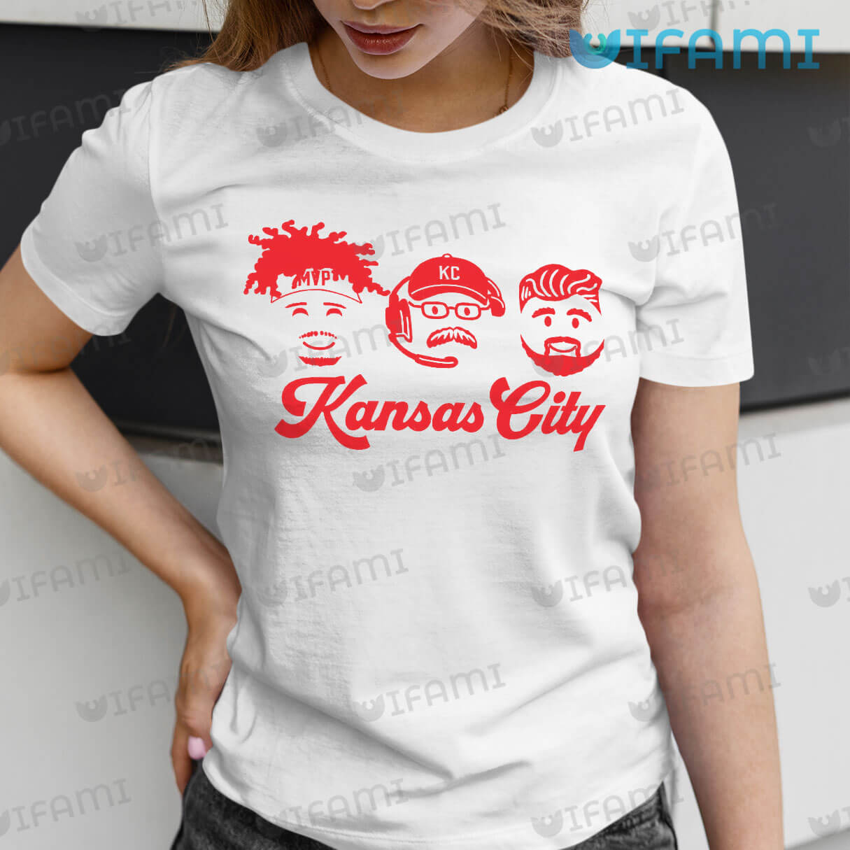 MLB Baseball Kansas City Royals Cheerful Mickey Disney Shirt Women's V-Neck  T-Shirt