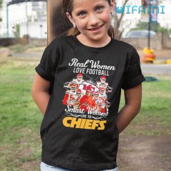 Andy Reid Shirt Real Women Love Football Smart Women Love The Chiefs Kid Tshirt