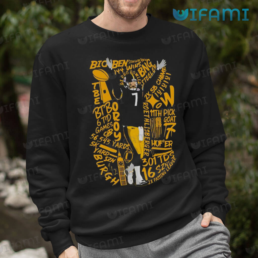 Ben Roethlisberger Shirt Big Ben Achievements Pittsburgh Steelers Gift