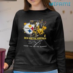 Ben Roethlisberger Shirt Splatter Pattern Signature Steelers Sweatshirt