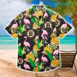 Boston Bruins Hawaiian Shirt Flamingo Tropical Flower Bruins Gift