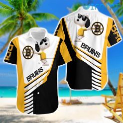 Boston Bruins Hawaiian Shirt Snoopy Glasses Bruins Gift