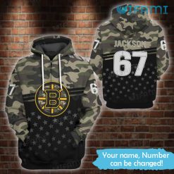 Boston Bruins Hoodie 3D Camo Mix Star Pattern Custom Bruins Gift