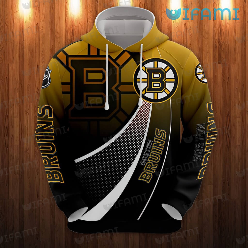 Perfect for Bruins Fans: 3D Dot Pattern Hoodie