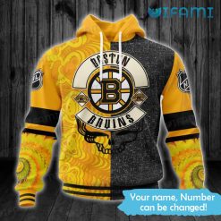 Boston Bruins Hoodie 3D Grateful Dead Bears Custom Bruins Gift