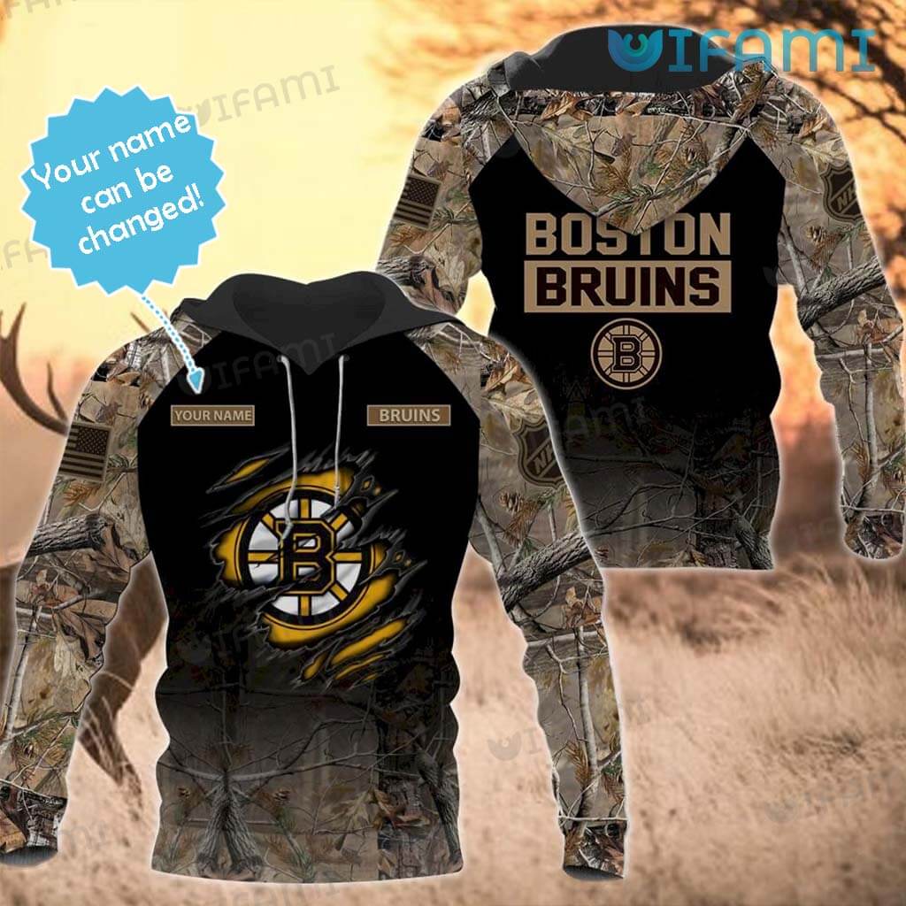 Show Bruins Pride with the New 3D Hunting Camo Bruins Hoodie Gift!