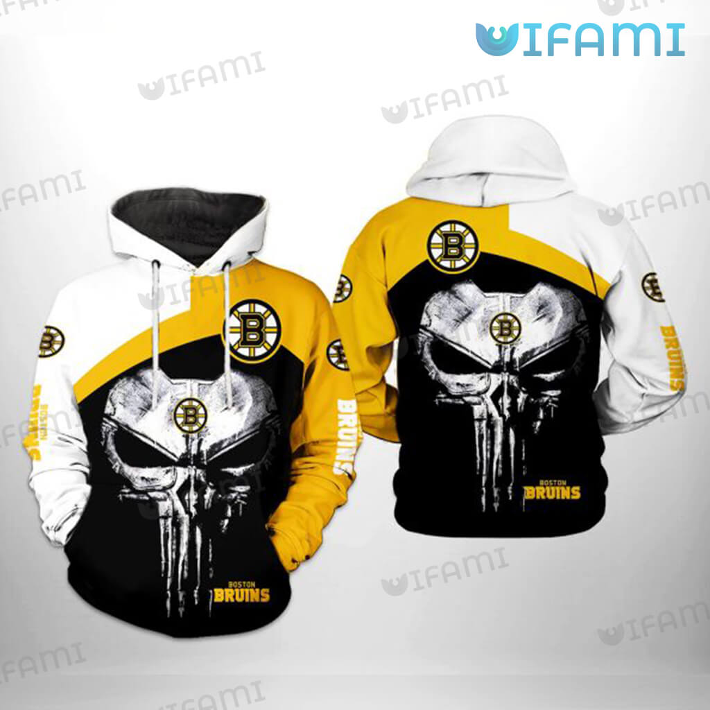 Boston Bruins Reverse Retro Hoodie 3D Powerful Punisher Skull Gift -  Personalized Gifts: Family, Sports, Occasions, Trending