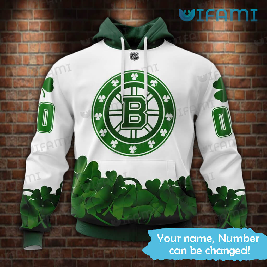 Custom Bruins Hoodie 3D St. Patrick's Day Boston Bruins Gift - Personalized  Gifts: Family, Sports, Occasions, Trending