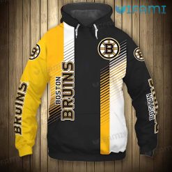 Boston Bruins Hoodie 3D Stripe Pattern Bruins Gift