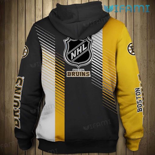 Boston Bruins Hoodie 3D Stripe Pattern Bruins Gift