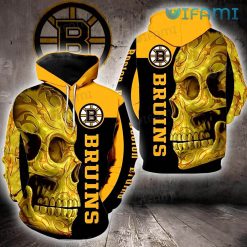 Boston Bruins Hoodie 3D Sugar Skull AOP Bruins Gift