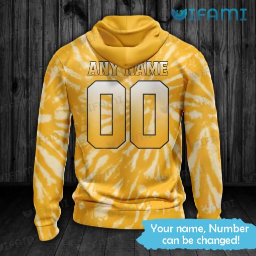 Boston Bruins Hoodie 3D Yellow Tie Dye Custom Bruins Gift