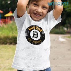 Boston Bruins Shirt Ice Hockey Fade Effect Bruins Kid Shirt