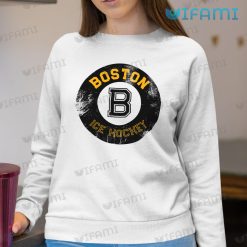 Boston Bruins Shirt Ice Hockey Fade Effect Bruins Sweashirt