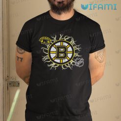 Boston Bruins Shirt Lightning Strike NHL Bruins Gift