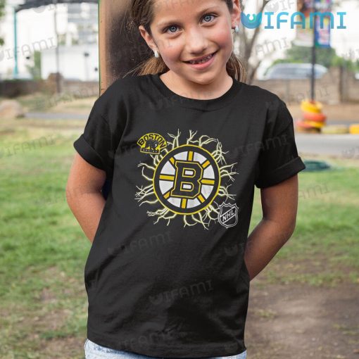Boston Bruins Shirt Lightning Strike NHL Bruins Gift