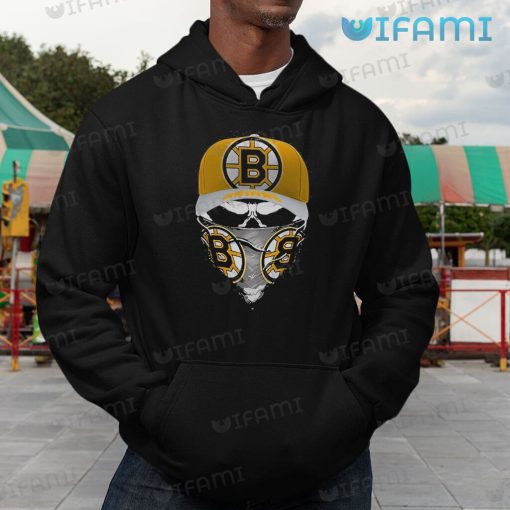 Boston Bruins Shirt Skull Wearing Mask Bruins Gift