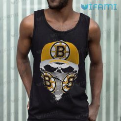 Boston Bruins Shirt Skull Wearing Mask Bruins Tank Top