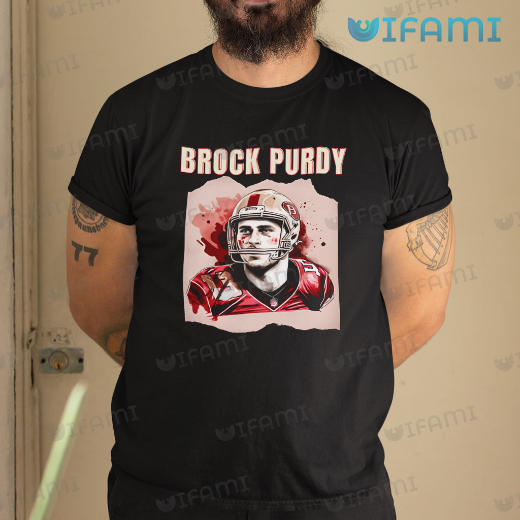 Brock Purdy Shirt Wearing Football Helmet 49ers Gift