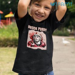 Brock Purdy Shirt Wearing Football Helmet 49ers Kid Tshirt