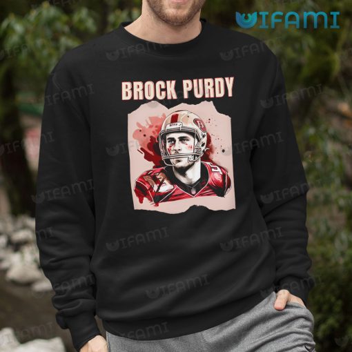 Brock Purdy Shirt Wearing Football Helmet 49ers Gift