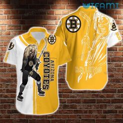 Bruins Hawaiian Shirt Arizona Coyotes Iron Maiden Hockey Boston Bruins Gift