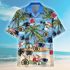 Bruins Hawaiian Shirt Patriots Celtics Red Sox Beach Boston Bruins Present