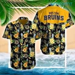 Bruins Hawaiian Shirt Pineapple Tropical Flower Boston Bruins Gift