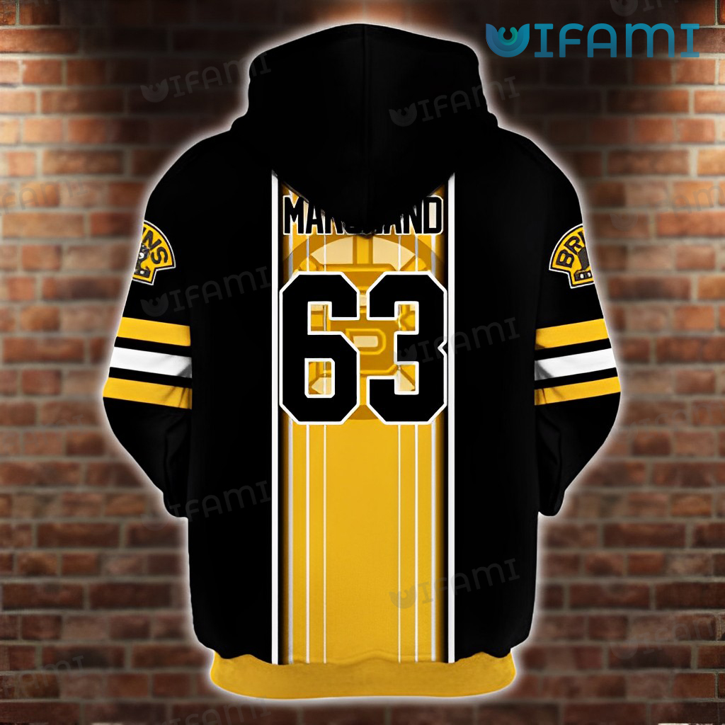 Bruins Hoodie 3D Brad Marchand Signature Boston Bruins Gift