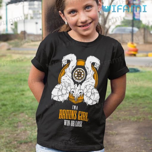 Bruins Shirt I’m A Bruins Girl Win Or Lose Boston Bruins Gift