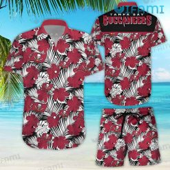 Buccaneers Hawaiian Shirt Hibiscus Palm Leaves Tampa Bay Buccaneers Gift