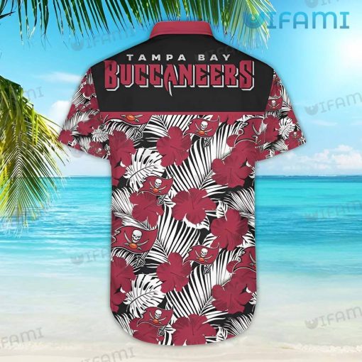 Buccaneers Hawaiian Shirt Hibiscus Palm Leaves Tampa Bay Buccaneers Gift