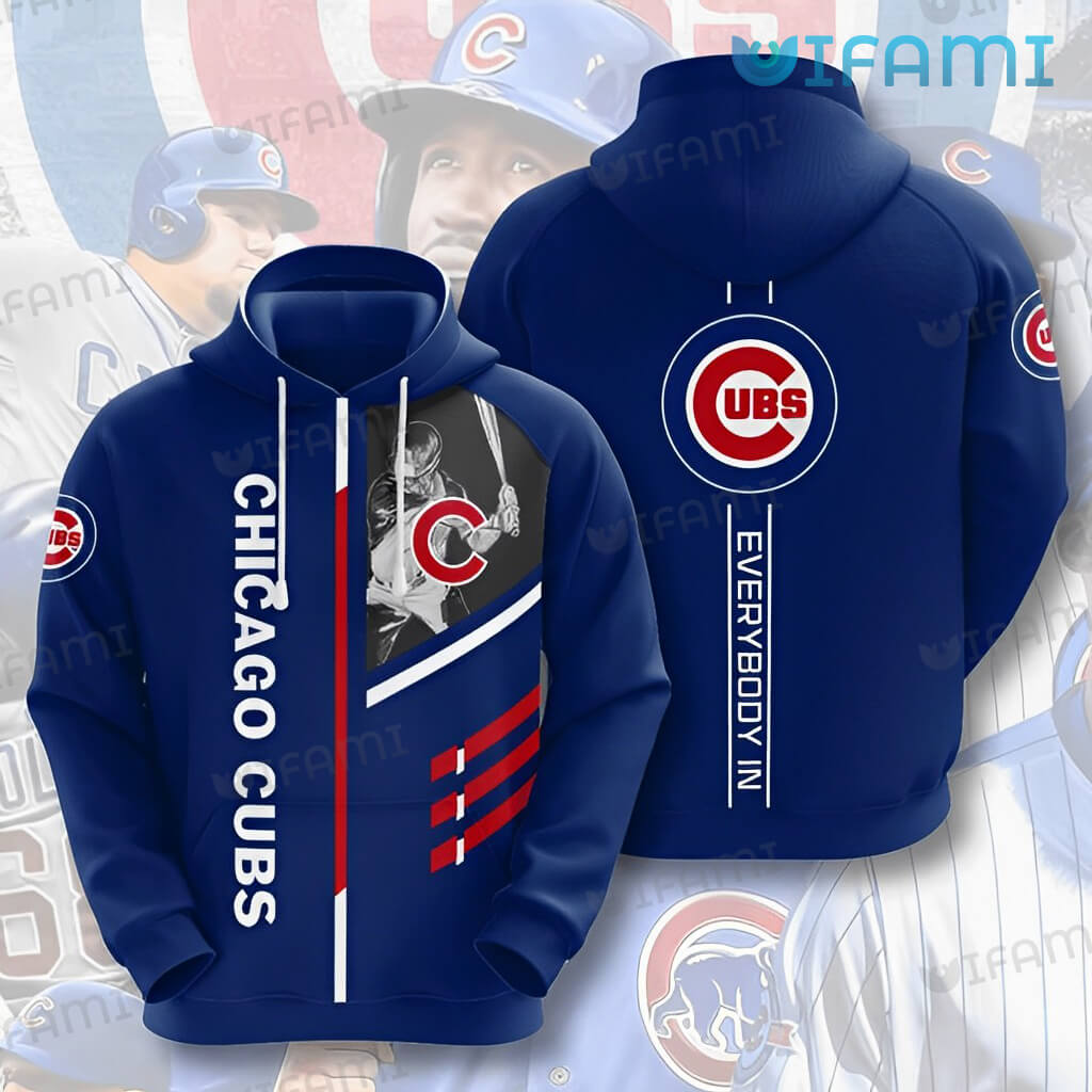 Chicago Cubs Hoodie 3D Everybody In Cubs Gift