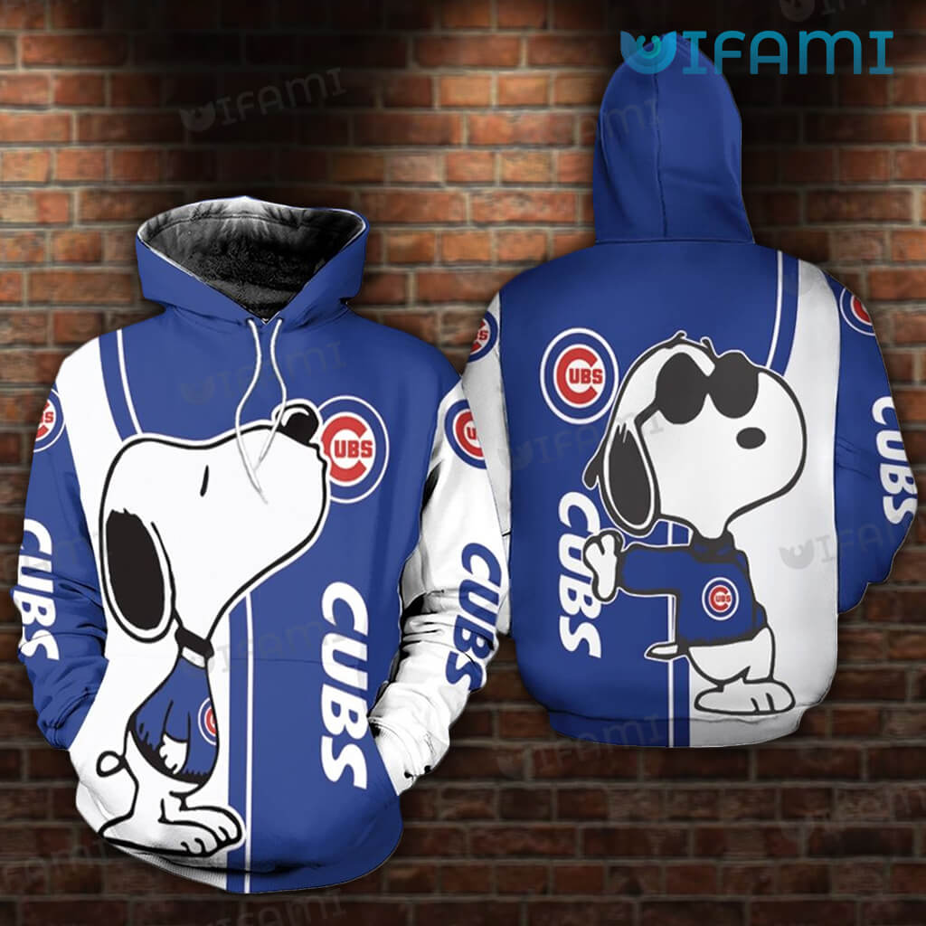 Chicago Cubs Hoodie 3D Snoopy Kiss Logo Cubs Gift