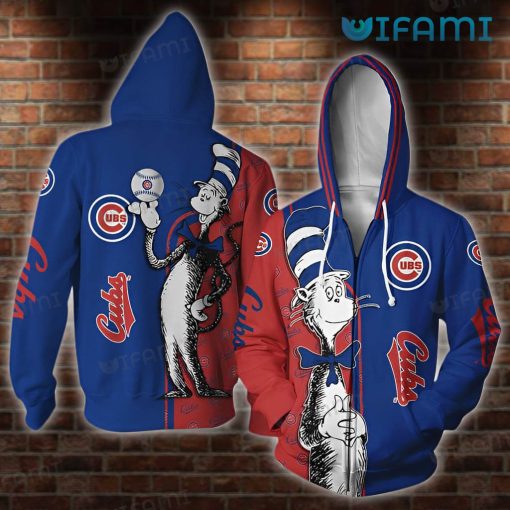 Chicago Cubs Hoodie 3D The Cat In The Hat Cubs Gift