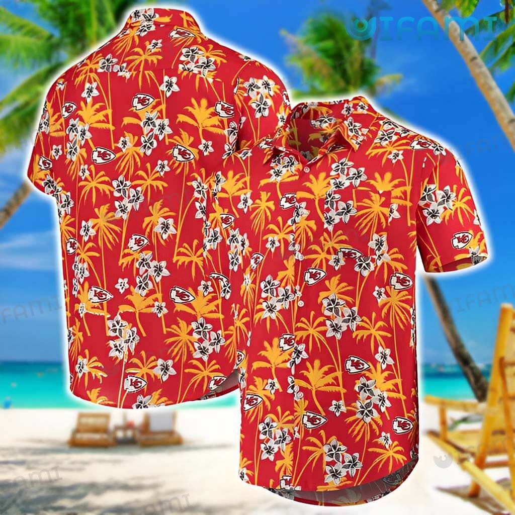 Chiefs Hawaiian Shirt Kansas City Chiefs Floral Hawaiian Shirt - Upfamilie  Gifts Store