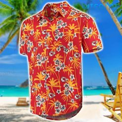 Chiefs Hawaiian Shirt Floral Coconut Tree Pattern Kansas City Gift