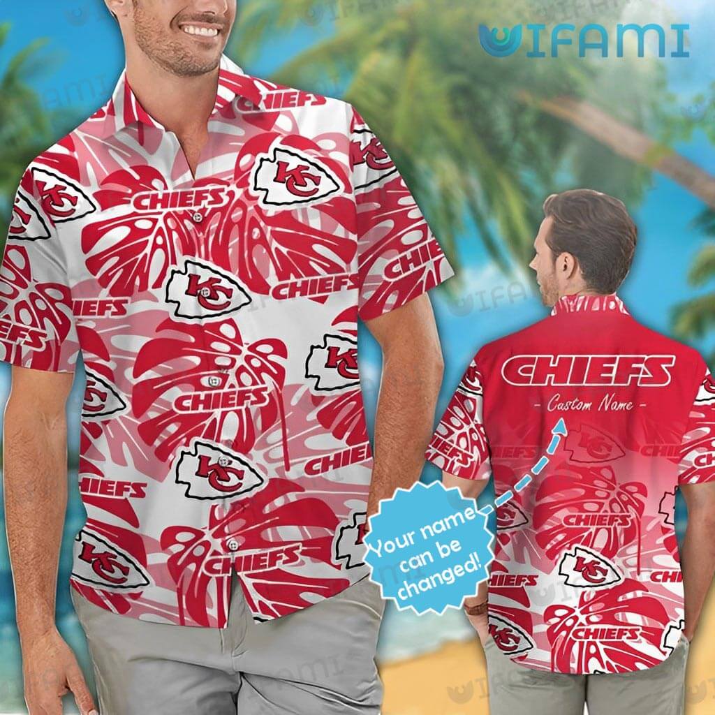 Chiefs Hawaiian Shirt Monstera Deliciosa Personalized Kansas City Chiefs  Gift - Personalized Gifts: Family, Sports, Occasions, Trending