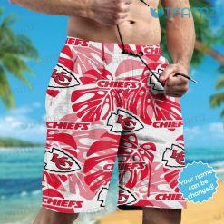 Chiefs Hawaiian Shirt Monstera Deliciosa Personalized Kansas City Chiefs Short