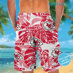 Chiefs Hawaiian Shirt Monstera Deliciosa Personalized Kansas City Chiefs Short Back