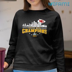 Chiefs Super Bowl Apparel Skyline Typography Unique Kansas City Chiefs Sweatshirt
